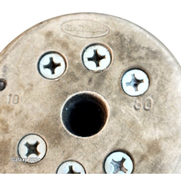 Vintage Spinning Machine Textile Spool Bobbin With Burgundy Thread Yarn 13x6 inc - Picture 5 of 10